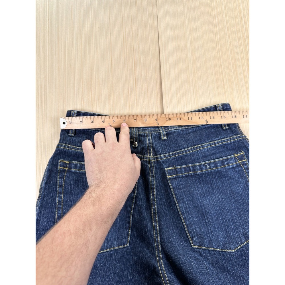 Bear City Baggy Jeans Mens 32 Blue Denim Cotton Medium Wash‎ Wide Leg Casual - Picture 3 of 4
